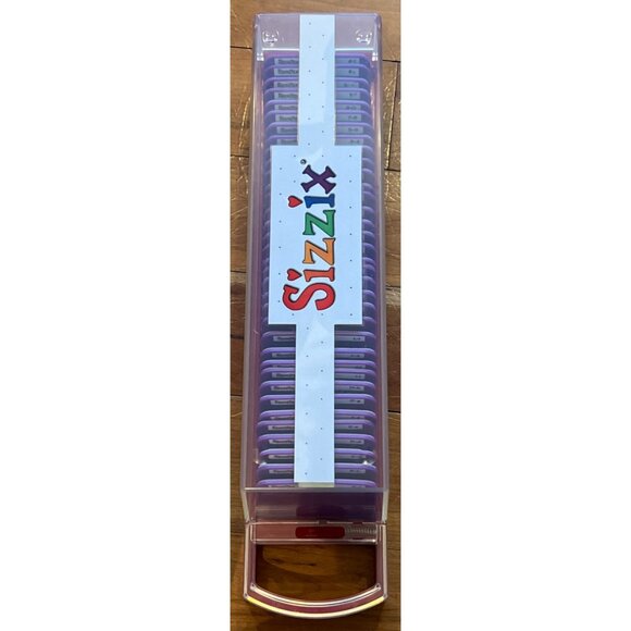 Sizzix sizzlits Round-A-Bout Alphabet Die Set In Plastic Case - Picture 3 of 4